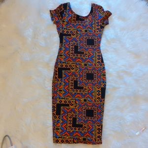 Form Fitting African Print Dress